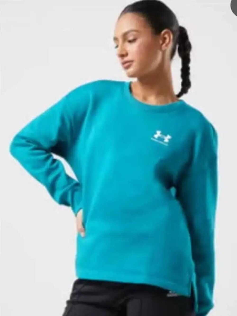 Beautiful Teal Under Armour Crewneck Sweatshirt
